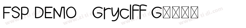 FSP DEMO   Gryclff G字体转换